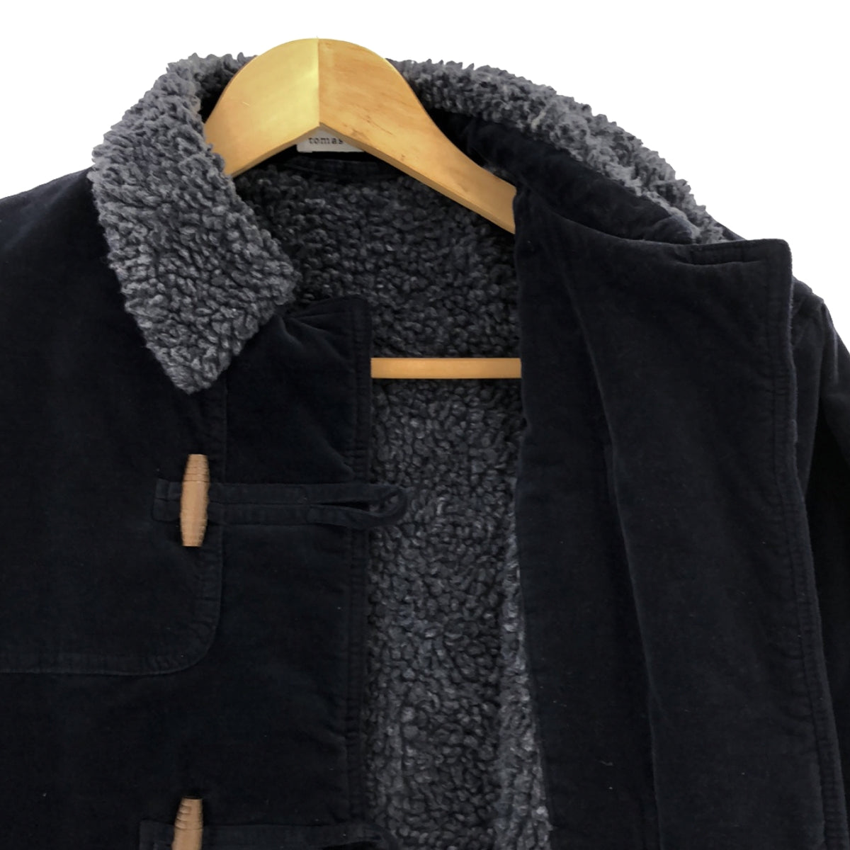 托馬斯·邁爾 / 托馬斯·邁爾 |棉質天鵝絨羊毛粗呢大衣 | 2 |海軍 |女性的