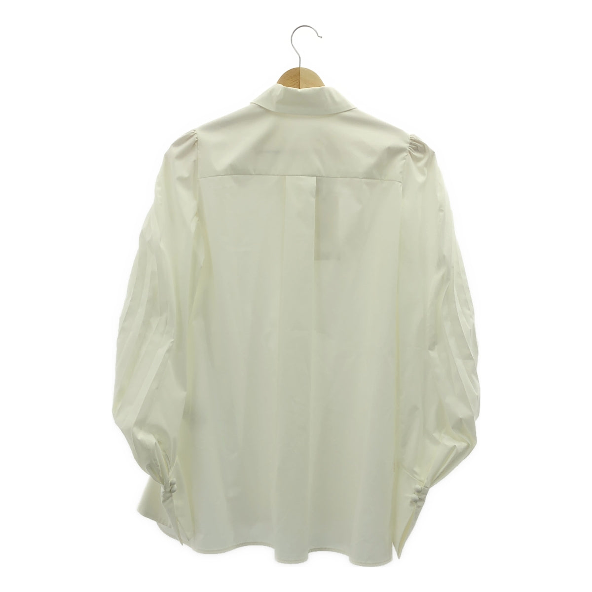 Mame Kurogouchi / マメクロゴウチ | Curved Pleated Shirt カーブ プリーツ シャツ | 1 | レディース