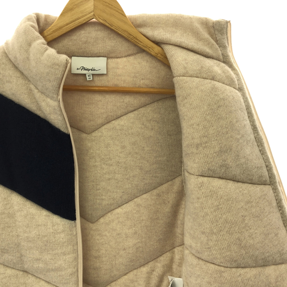 3.1 Phillip Lim |加厚毛衣背心 | XS |象牙色/海軍藍|男士