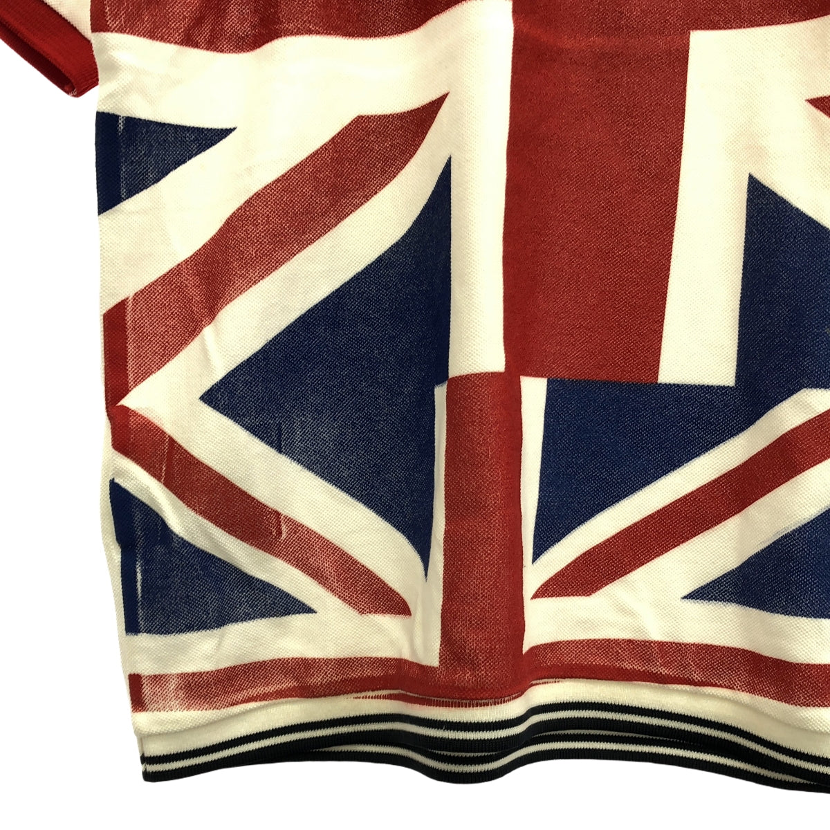 COMME des GARCONS SHIRT | ×FRED PERRY Isetan exclusive Union Jack painted pique polo shirt | M | Men's