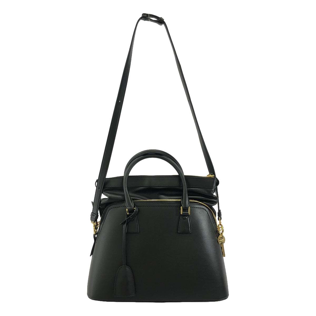 【美品】 Maison Margiela / メゾンマルジェラ | 5AC Medium Bag ミディアム ショルダーバッグ | ブラック | レディース