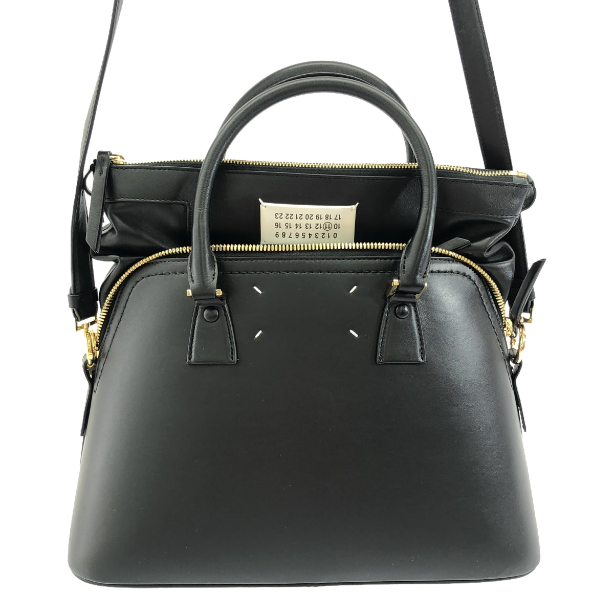 【美品】 Maison Margiela / メゾンマルジェラ | 5AC Medium Bag ミディアム ショルダーバッグ | ブラック | レディース