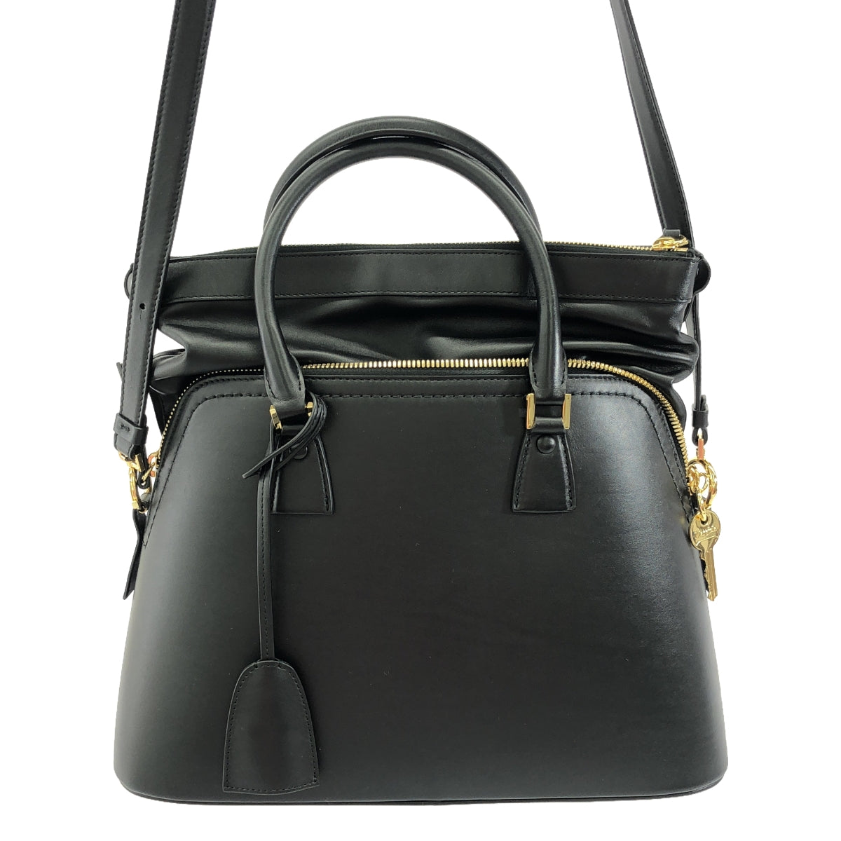 【美品】 Maison Margiela / メゾンマルジェラ | 5AC Medium Bag ミディアム ショルダーバッグ | ブラック | レディース