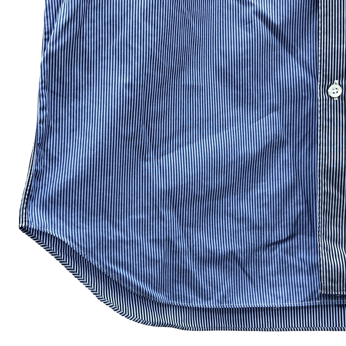 COMME des GARCONS HOMME | 2008AW | Crazy Pattern Striped Cotton Shirt | L | Men's