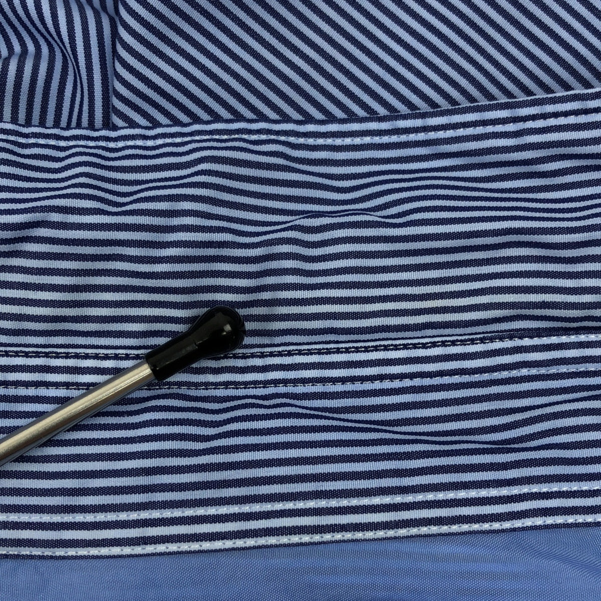 COMME des GARCONS HOMME | 2008AW | Crazy Pattern Striped Cotton Shirt | L | Men's