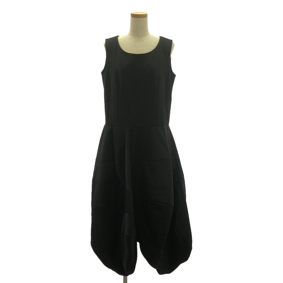 【美品】  COMME des GARCONS / コムデギャルソン | 2017AW | 変形 立体 断ち切り オーバー ドレス ワンピース | S | ブラック | レディース