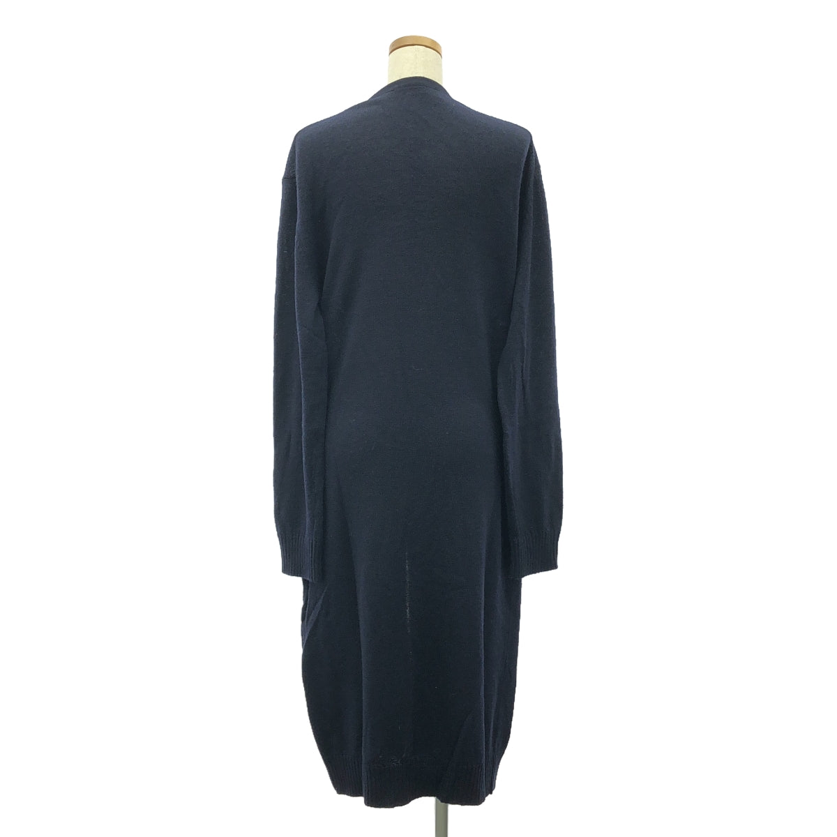 JIL SANDER+ / ジルサンダープラス | ウールニット ロング カーディガン | 34 | ネイビー | レディース
