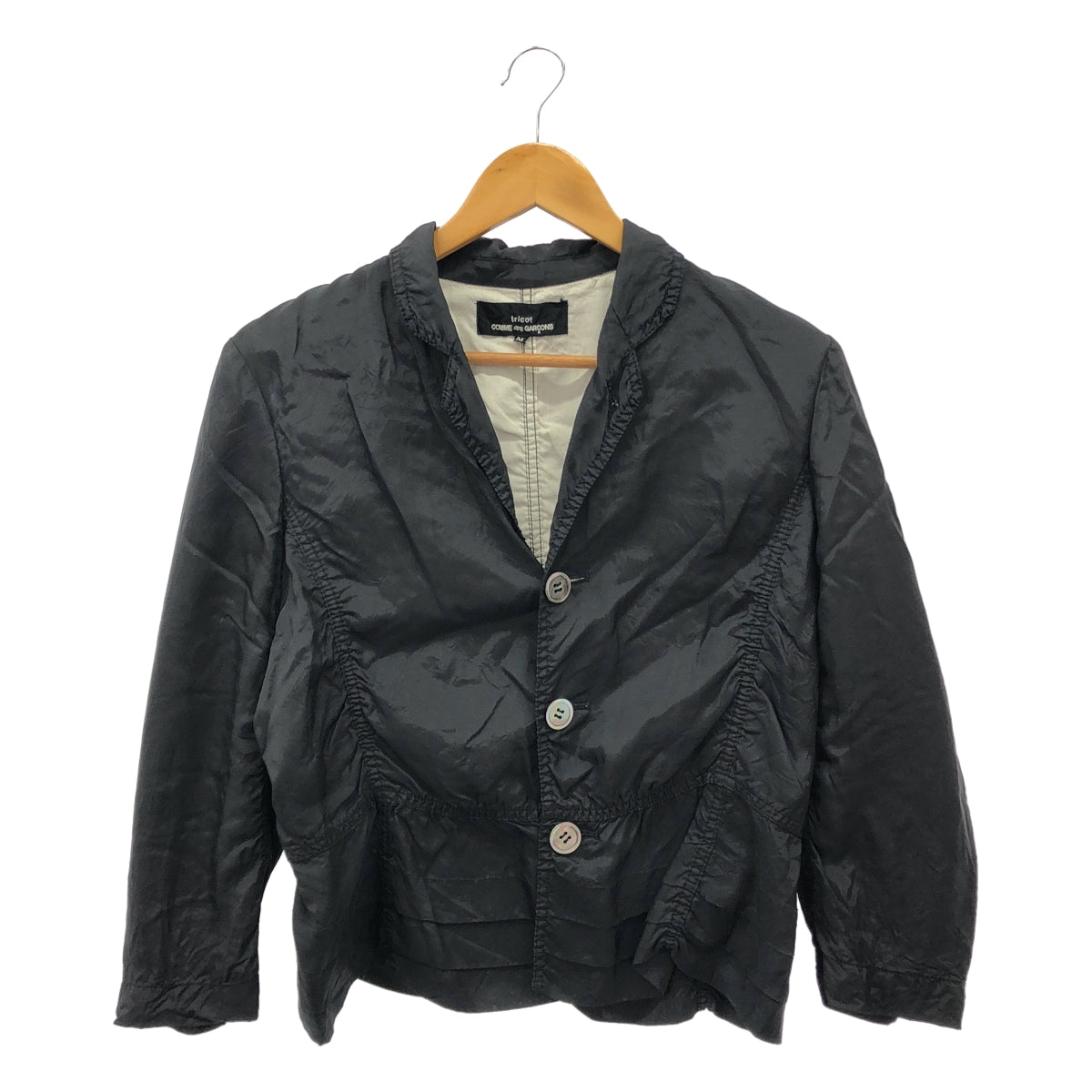 tricot COMME des GARCONS / Tricom De Galson | 2007SS | 제품 세척 가공 티아드 재킷 | M | 여성