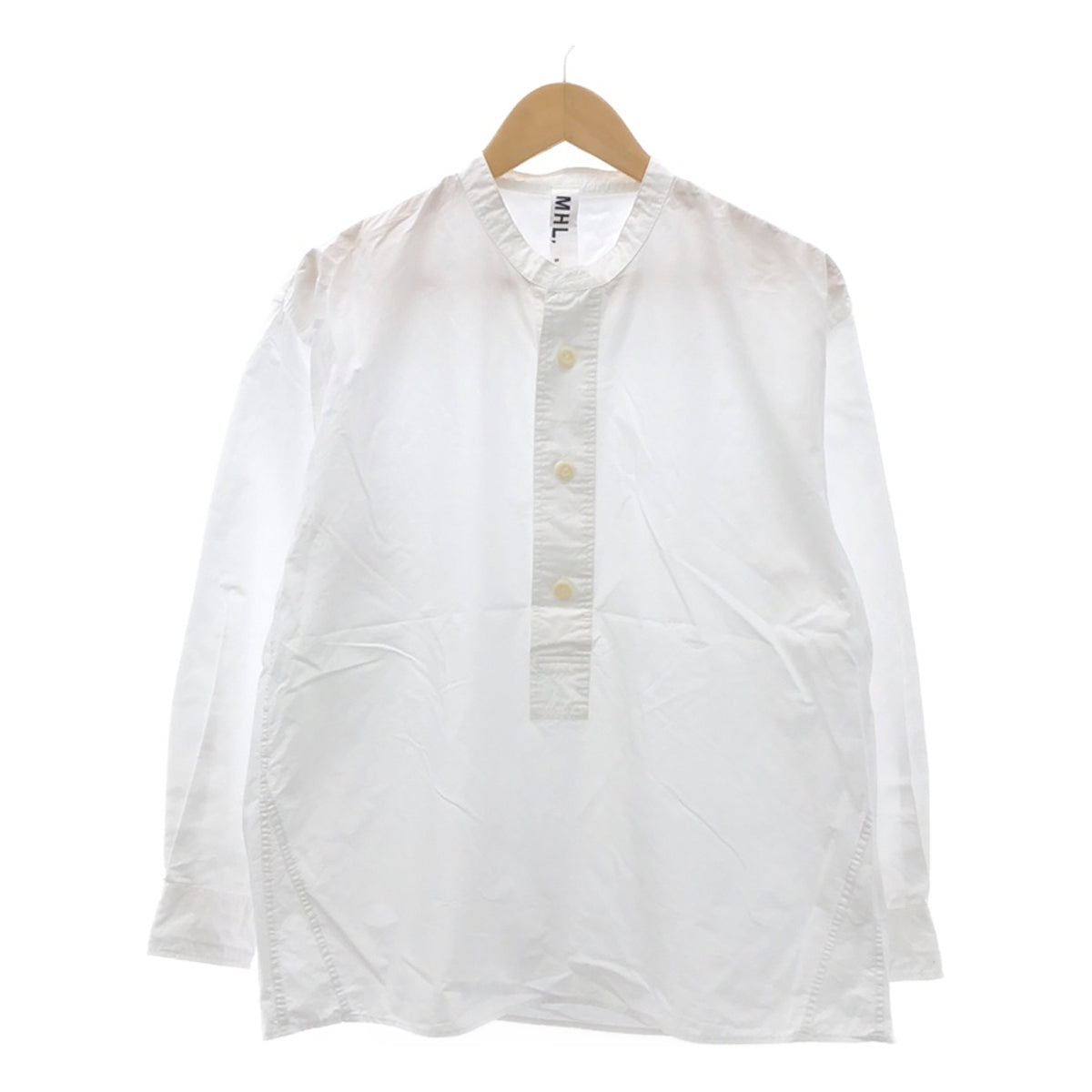 MHL. / エムエイチエルマーガレットハウエル | COTTON RAMIE POPLIN プルオーバーシャツ | S | レディース – KLD