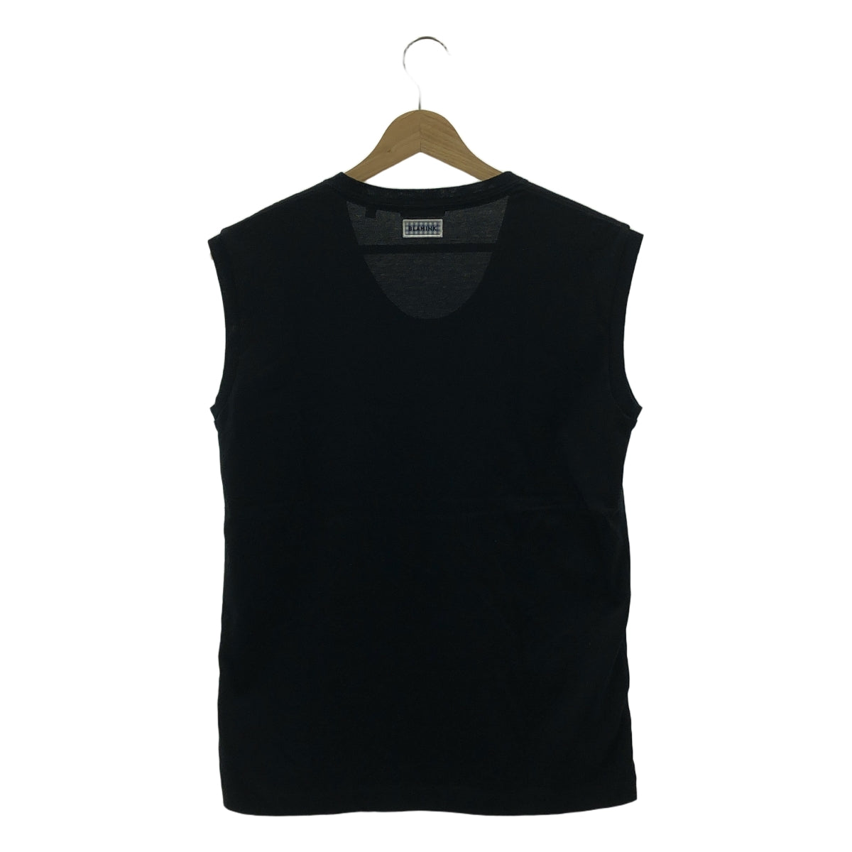 BLAMINK | PRE Logo Patch Sleeveless Crew Neck T-Shirt Cut and Sew | Size 36 | Women's
