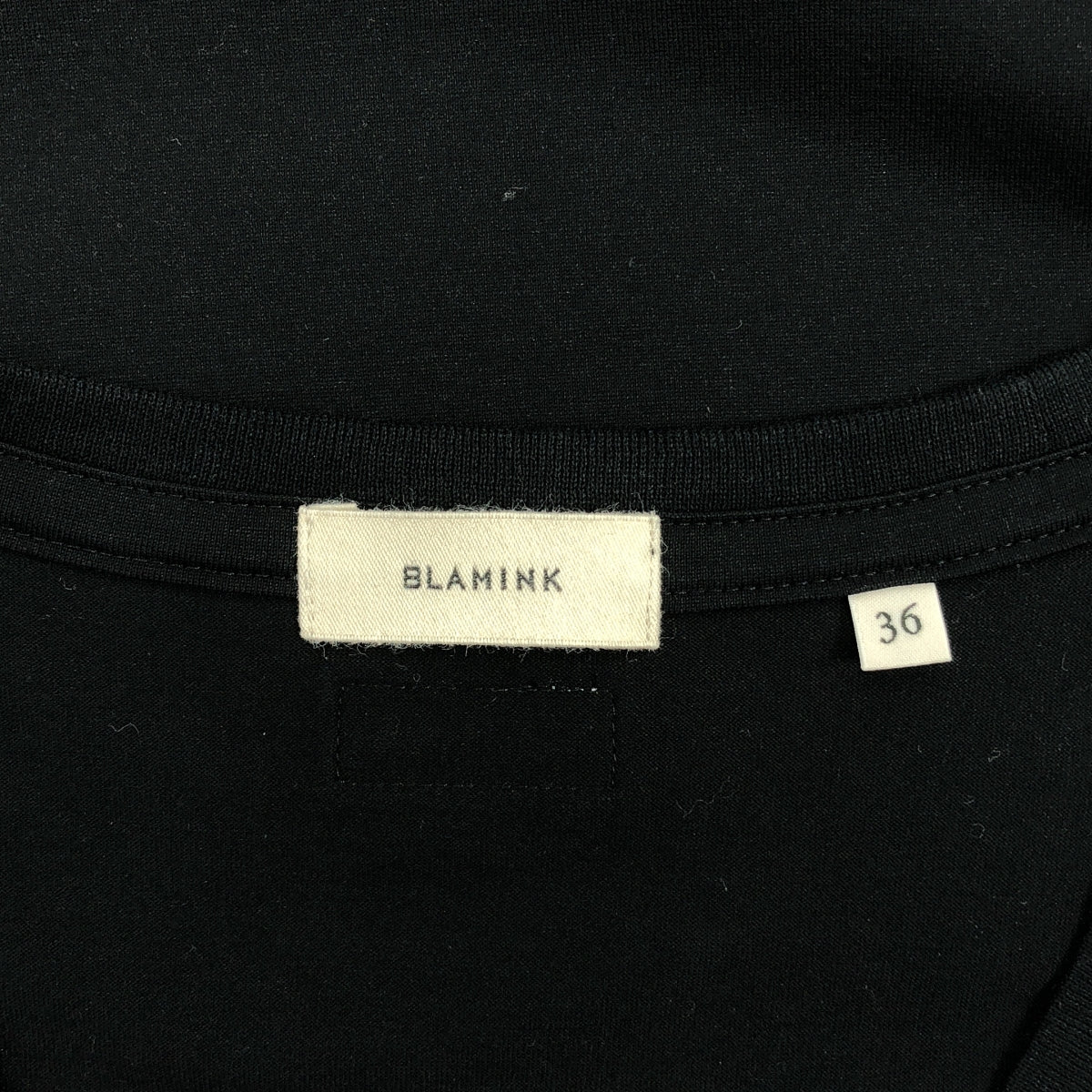 BLAMINK | PRE Logo Patch Sleeveless Crew Neck T-Shirt Cut and Sew | Size 36 | Women's