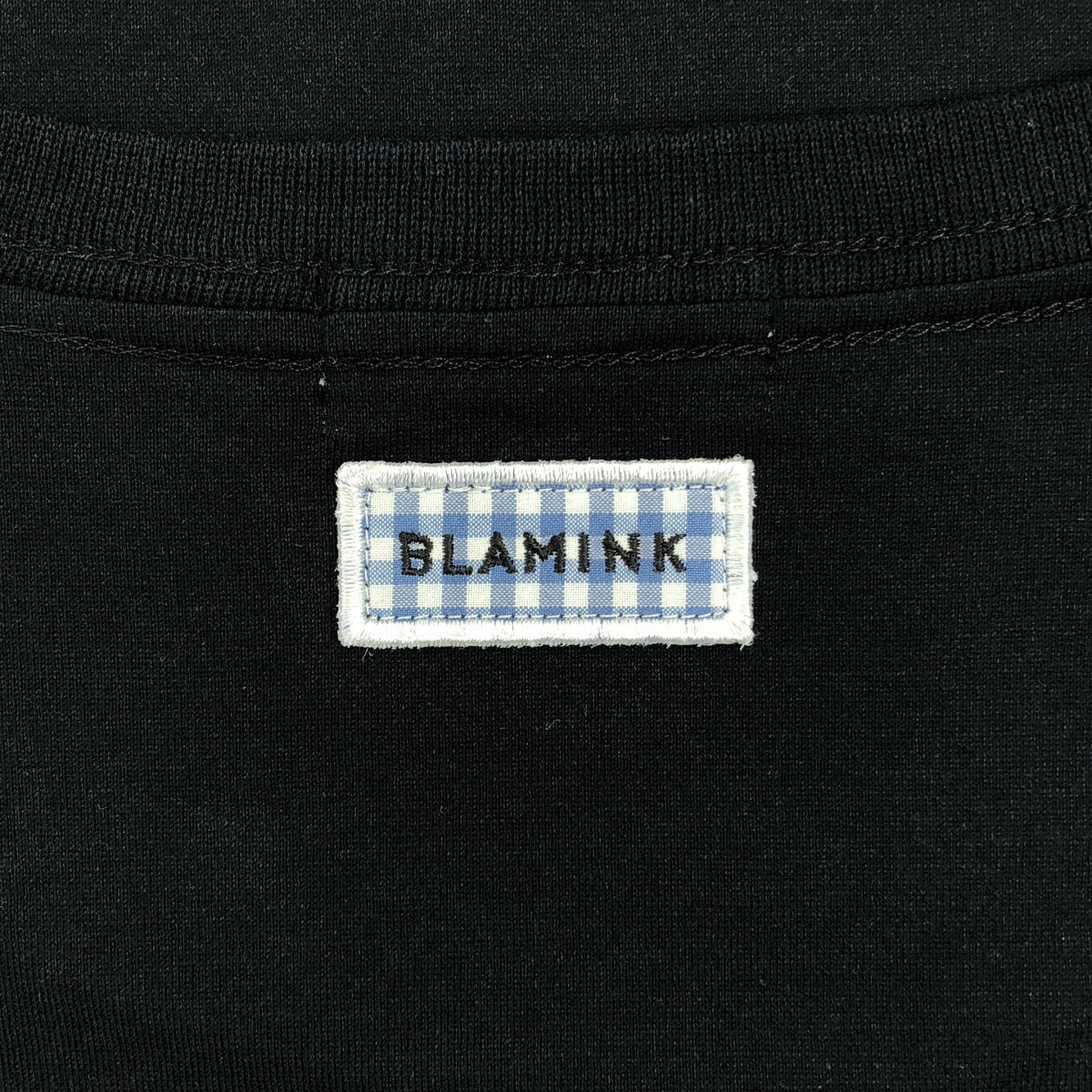 BLAMINK | PRE Logo Patch Sleeveless Crew Neck T-Shirt Cut and Sew | Size 36 | Women's