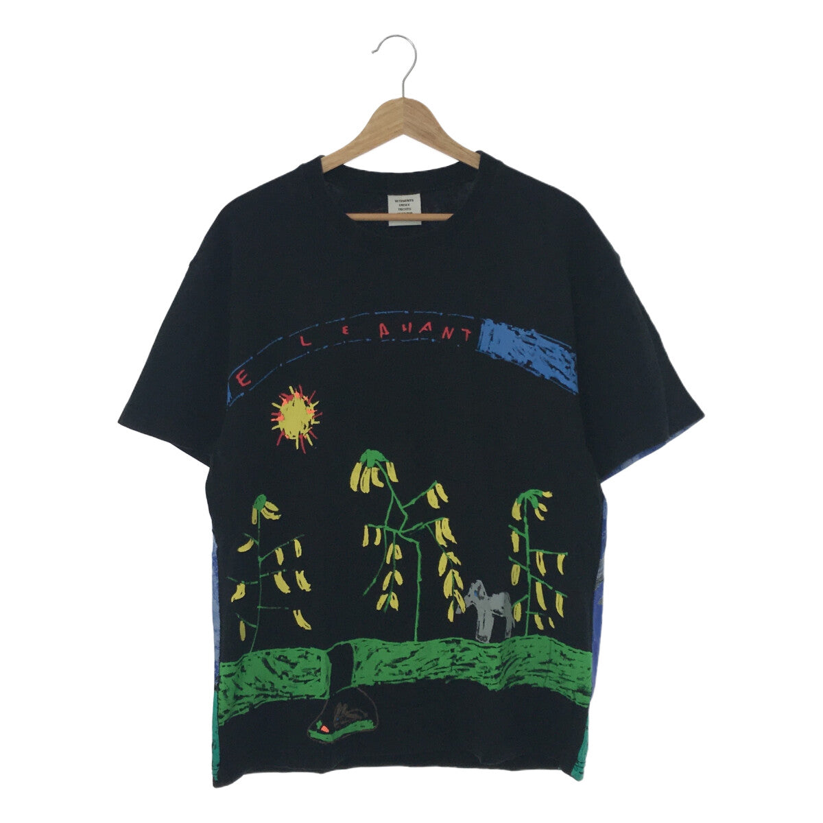 VETEMENTS / ヴェトモン | 2019AW | ELEPHANT 落書き プリント Tシャツ | XS | メンズ – KLD