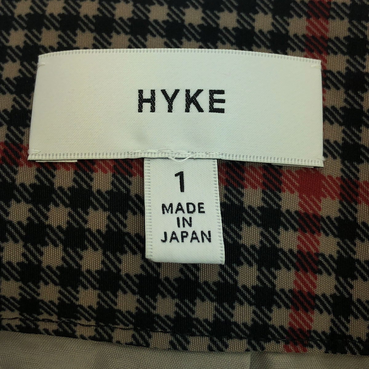 HYKE | 2021AW | PLAID PLEATED SKIRT | 1 | Women's