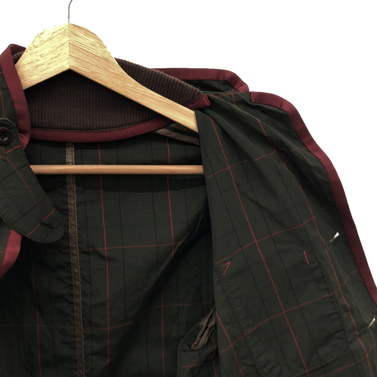 sacai / Sacai | Polyester silk piping design jacket / Re-layered single-breasted jacket with chin strap | 2 | Men's