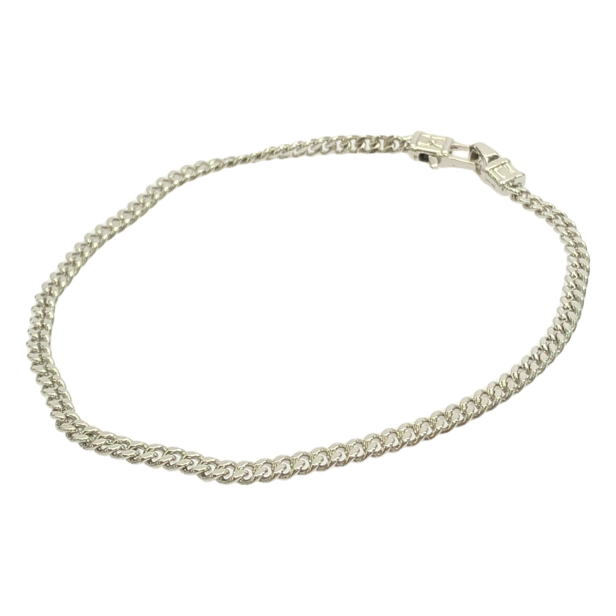 【美品】 TOM WOOD / トムウッド | Curb Bracelet M カーブブレスレット | 7.7inch | シルバー | レディース