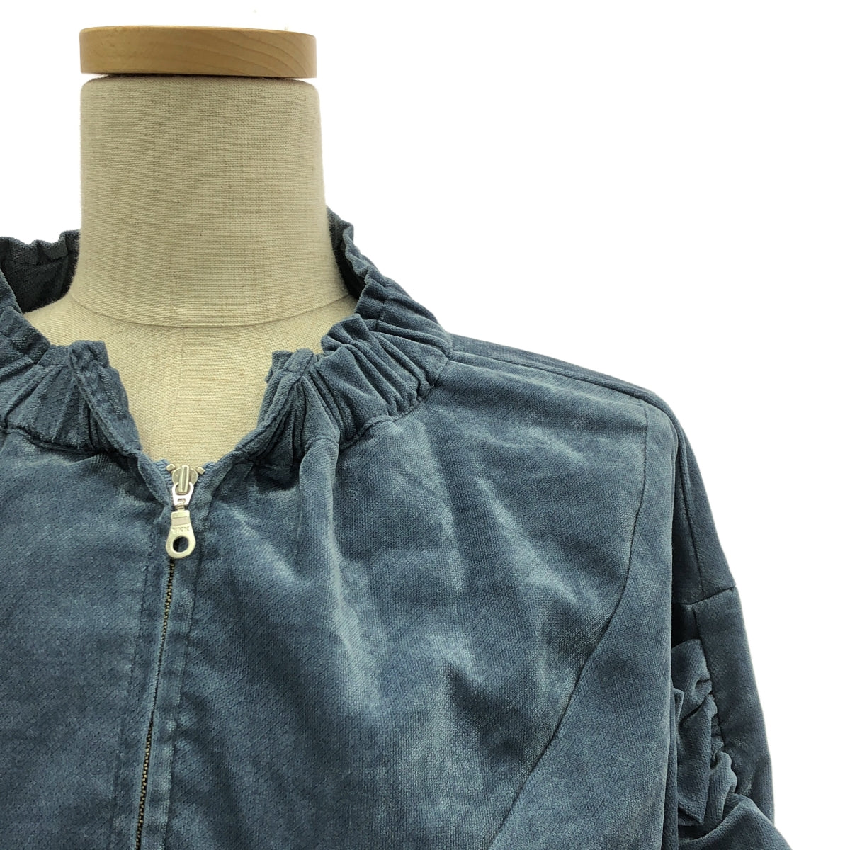 HOUGA | Velour ruffled sleeve zip-up blouson | F | Women's