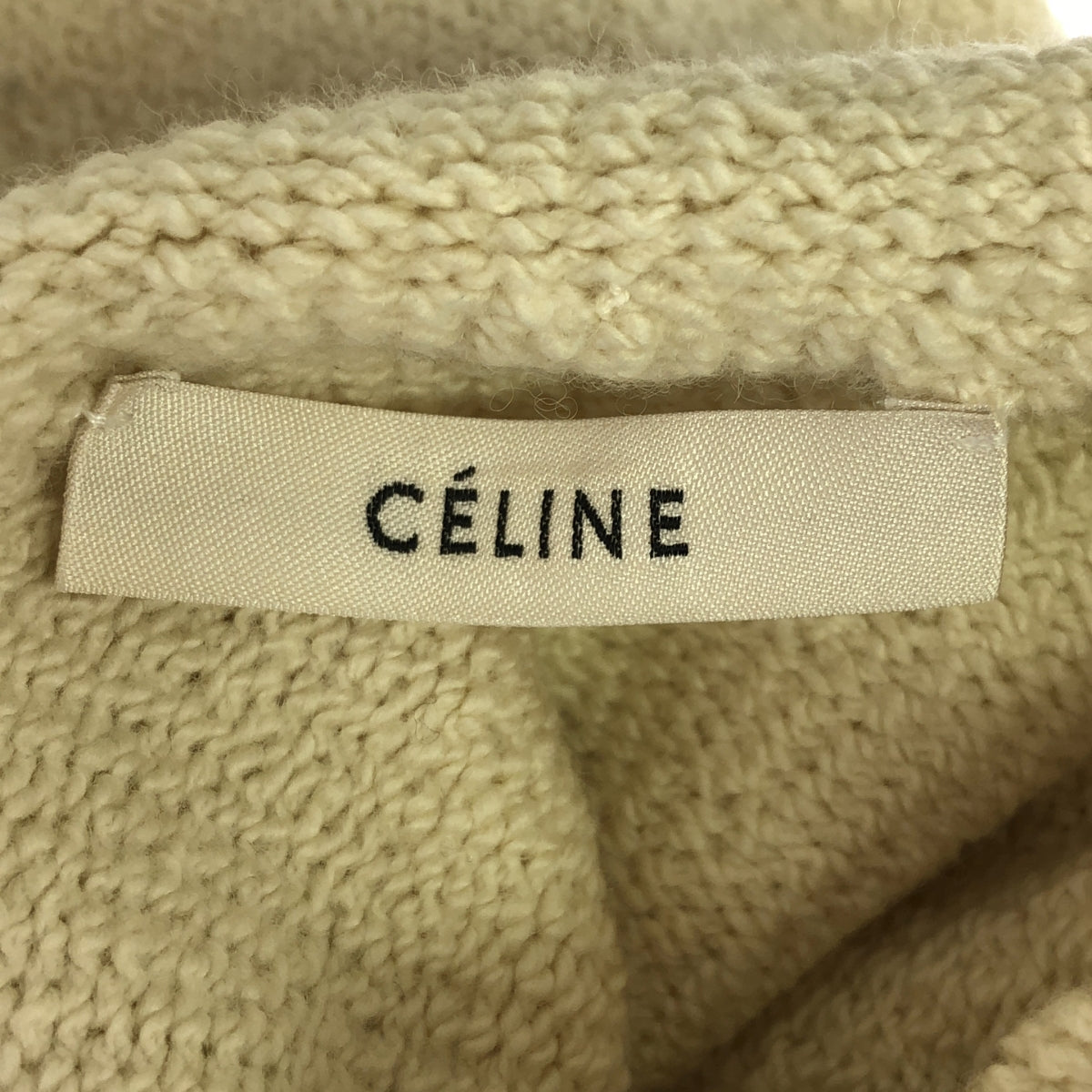 CELINE / セリーヌ | フィービー期 プルオーバーニットワンピース | S | アイボリー | レディース