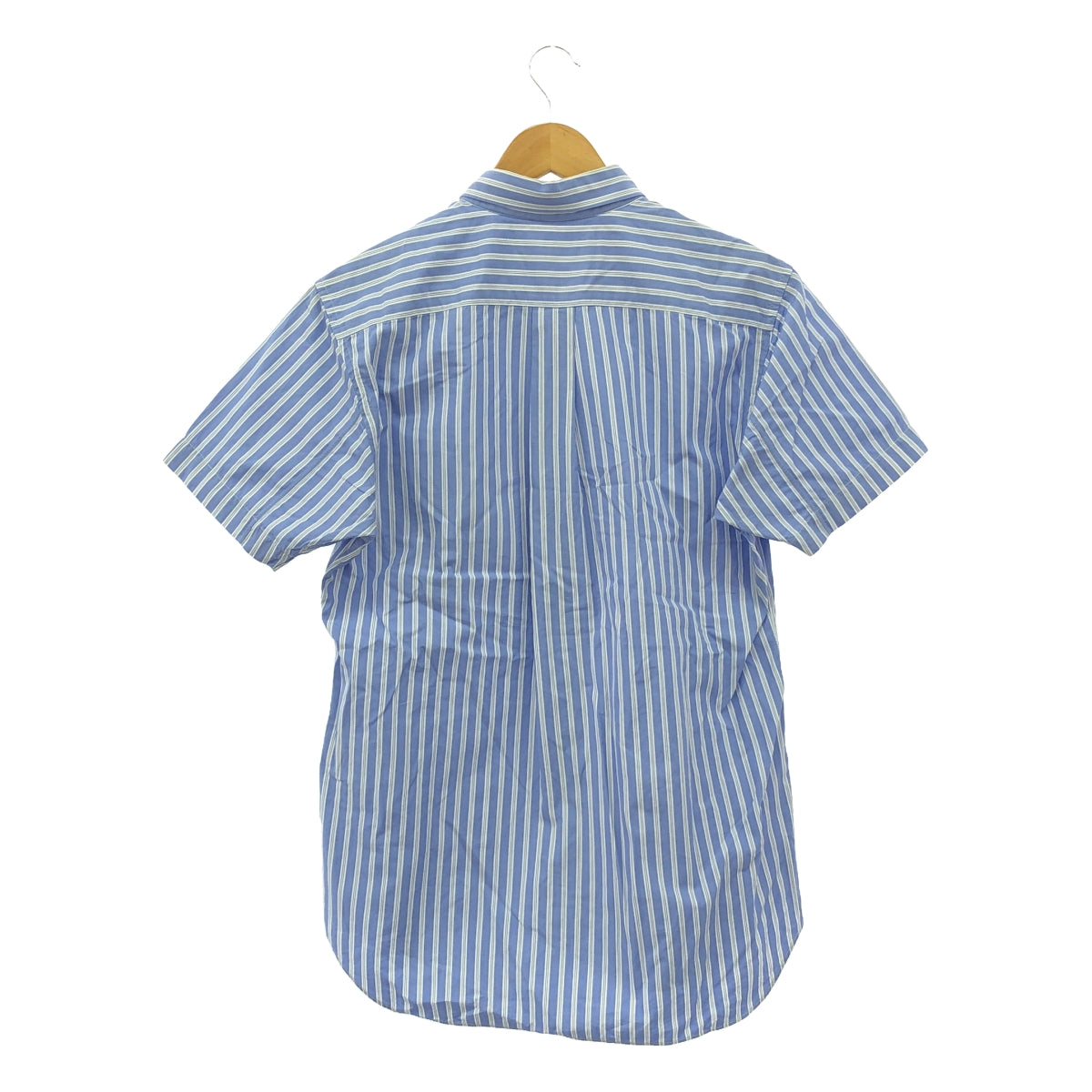 COMME des GARCONS SHIRT / コムデギャルソンシャツ | コットン ストライプ 半袖シャツ | L | ブルー | メンズ