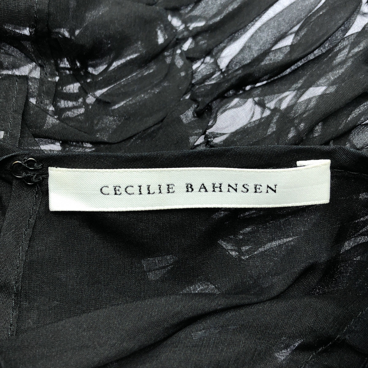 Cecilie Bahnsen / セシリーバンセン | バックリボン フリル ノースリーブ ブラウス | US8 | ブラック | レディース
