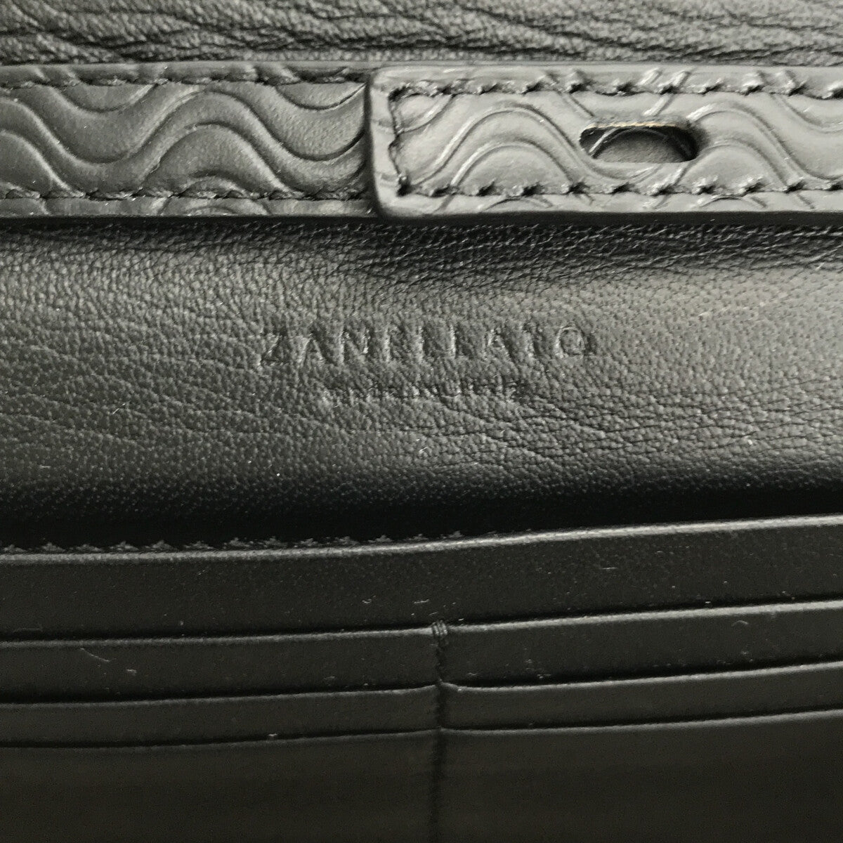 【美品】 ZANELLATO / ザネラート | テクスチャード クラッチ ショルダーバッグ | ブラック | レディース