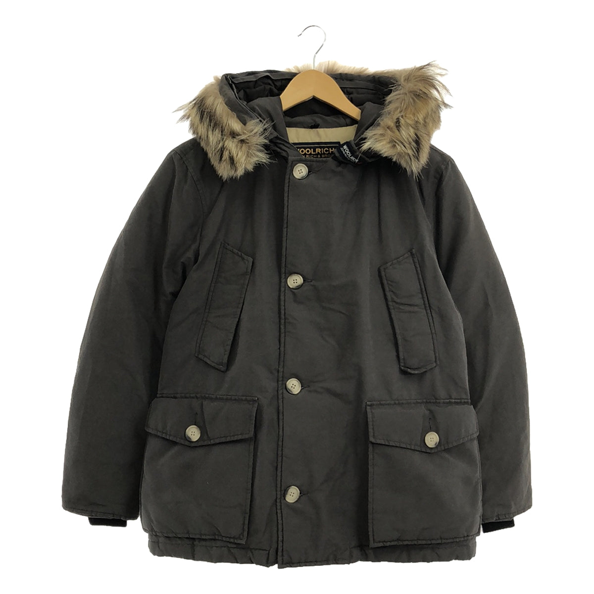 WOOLRICH / ウールリッチ | アークティックパーカー コヨーテファー付き フーデッド ダウンジャケット | M | グレー | レ – KLD