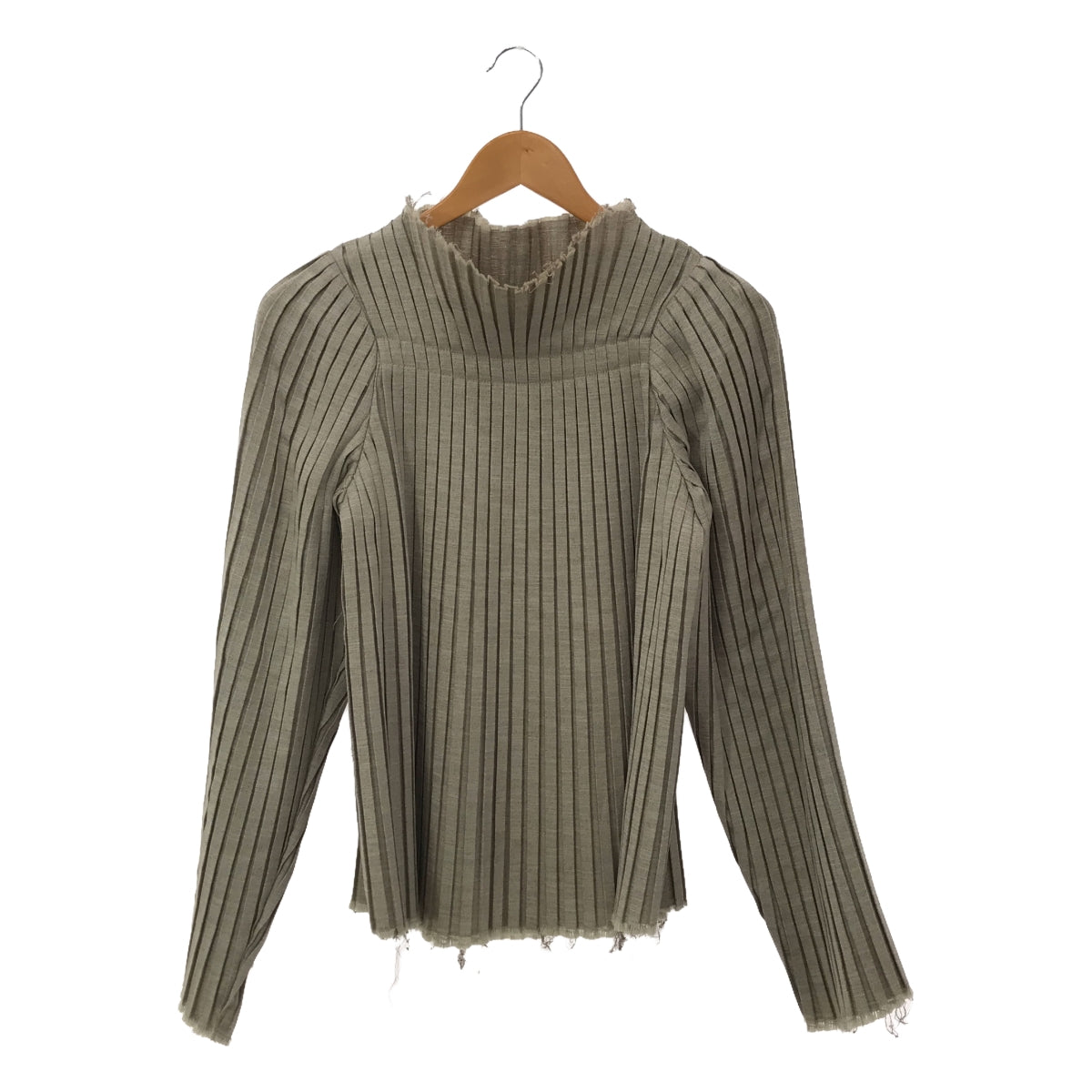 點 |褶皺剪裁襯衫 |米色 |女性的