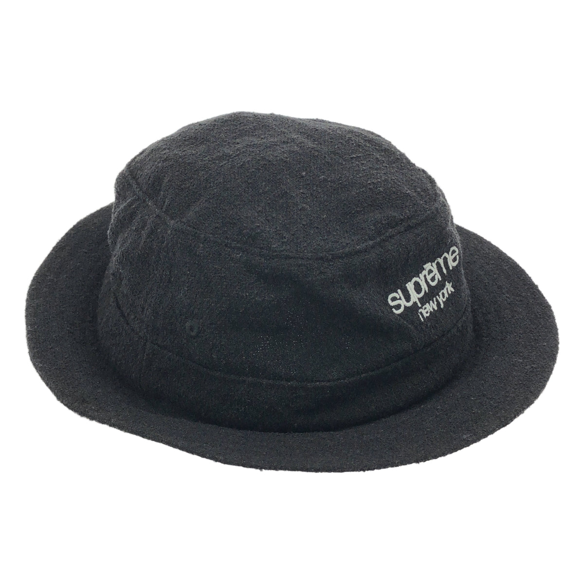 SUPREME / 슈프림 | 2021SS | × Loro Piana / 로로 피아나 Classic Logo Terry Crusher 클래식 로고 테리 크러셔 버킷 모자 | M/L | 블랙 | 남성