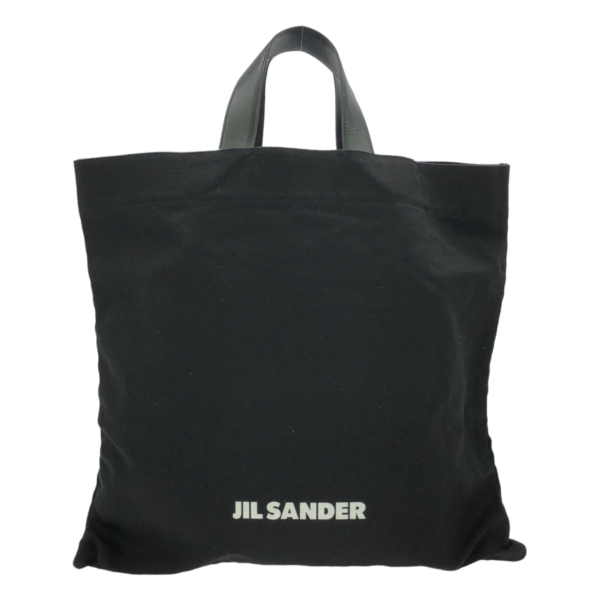 【新品】 JIL SANDER / ジルサンダー | BOOK TOTE キャンバス トートバッグ | ブラック | レディース