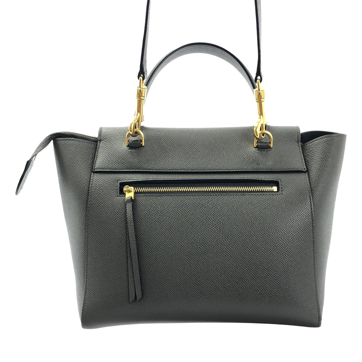 【미품】 CELINE / 셀린느 | MICRO BELT BAG / 2way 숄더 포함 마이크로 벨트 핸드백 | 회색 | 여성