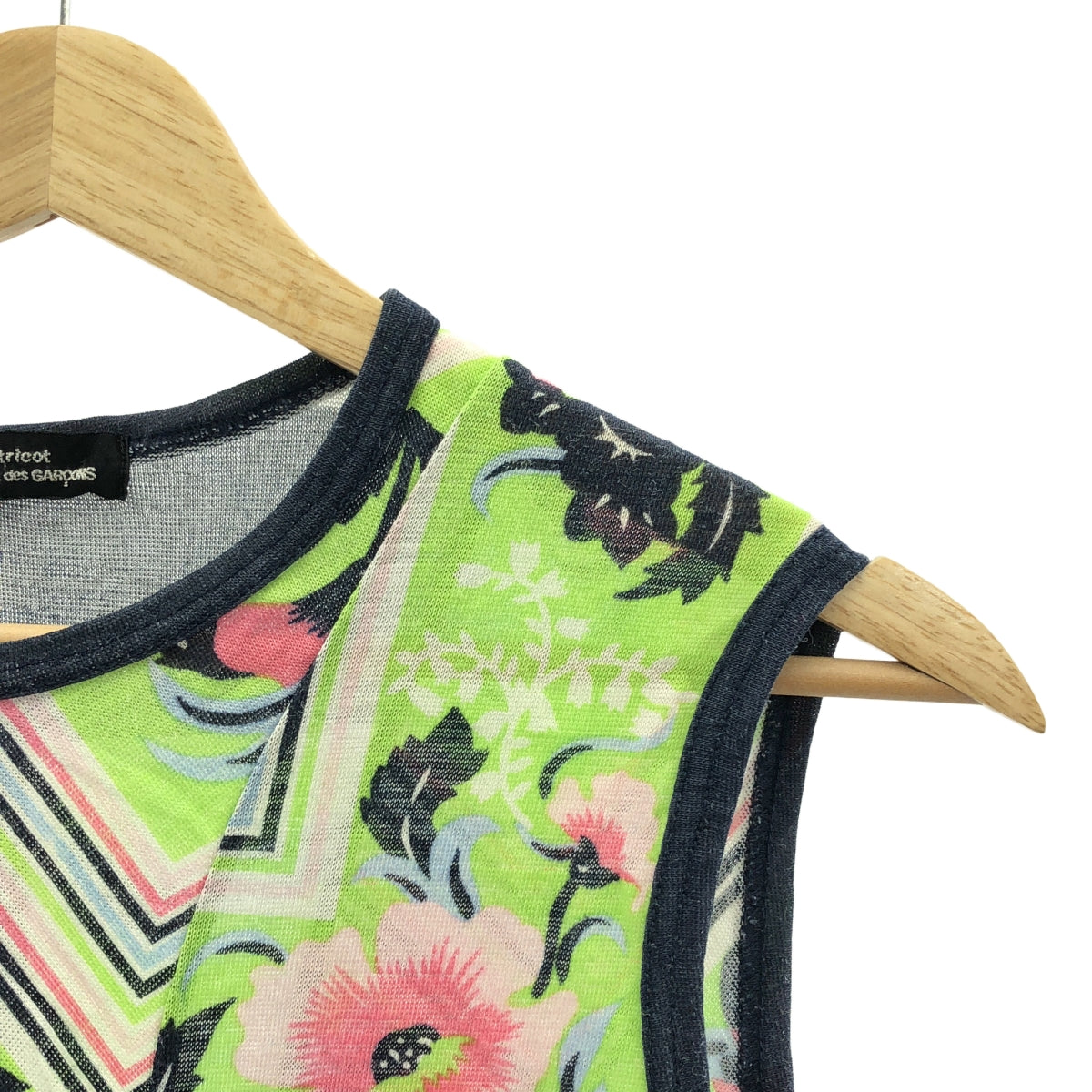 tricot COMME des GARCONS | 2004SS | All-over flower print tank top cut-and-sew |