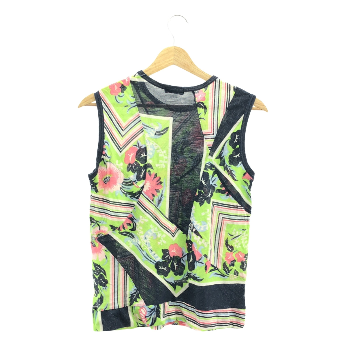 tricot COMME des GARCONS | 2004SS | All-over flower print tank top cut-and-sew |
