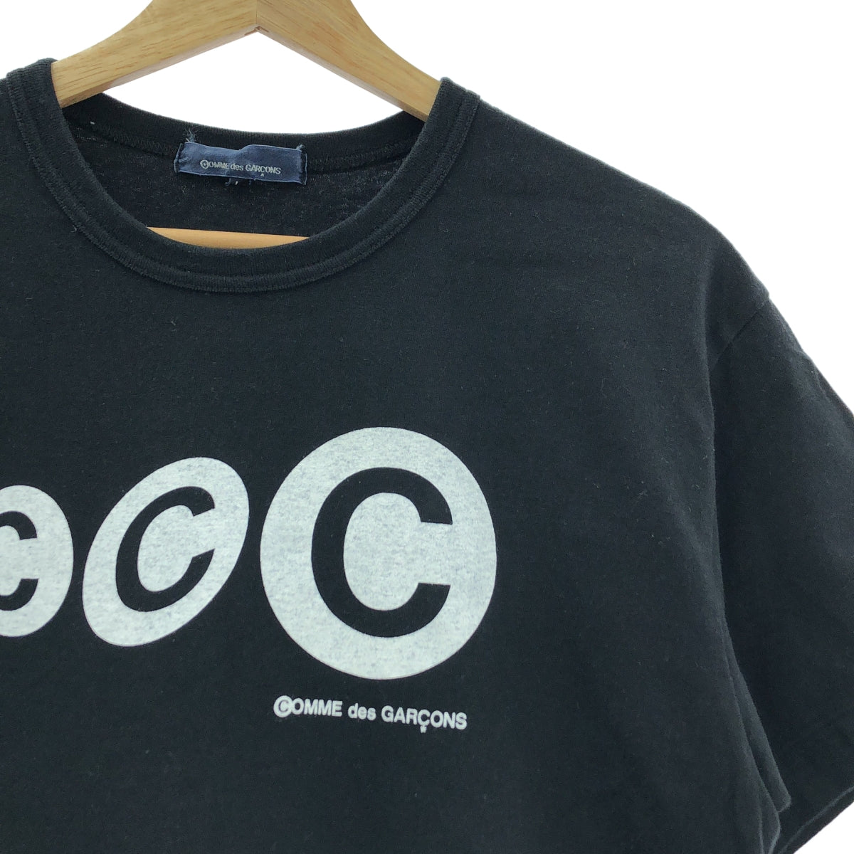 COMME des GARCONS / コムデギャルソン | AD2023 | コットン プリント加工 ロゴ クルーネックカットソー | L | レディース