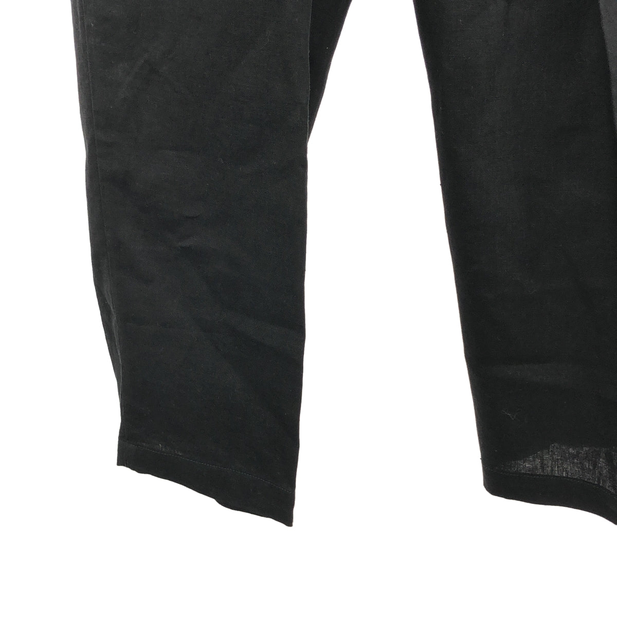 FARAH / 파라 | One-tuck Wide Tapered Pants / 린넨 와이드 슬랙스 팬츠 | 32 | 블랙 | 맨즈