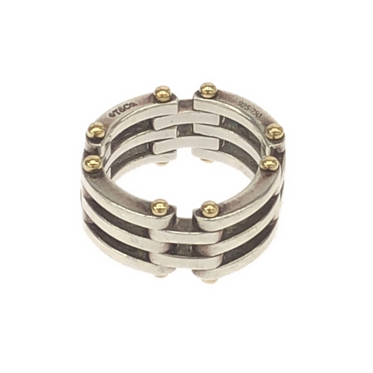 Tiffany & Co / 티파니 | 콤비 게이트 링 / 925 K18YG |