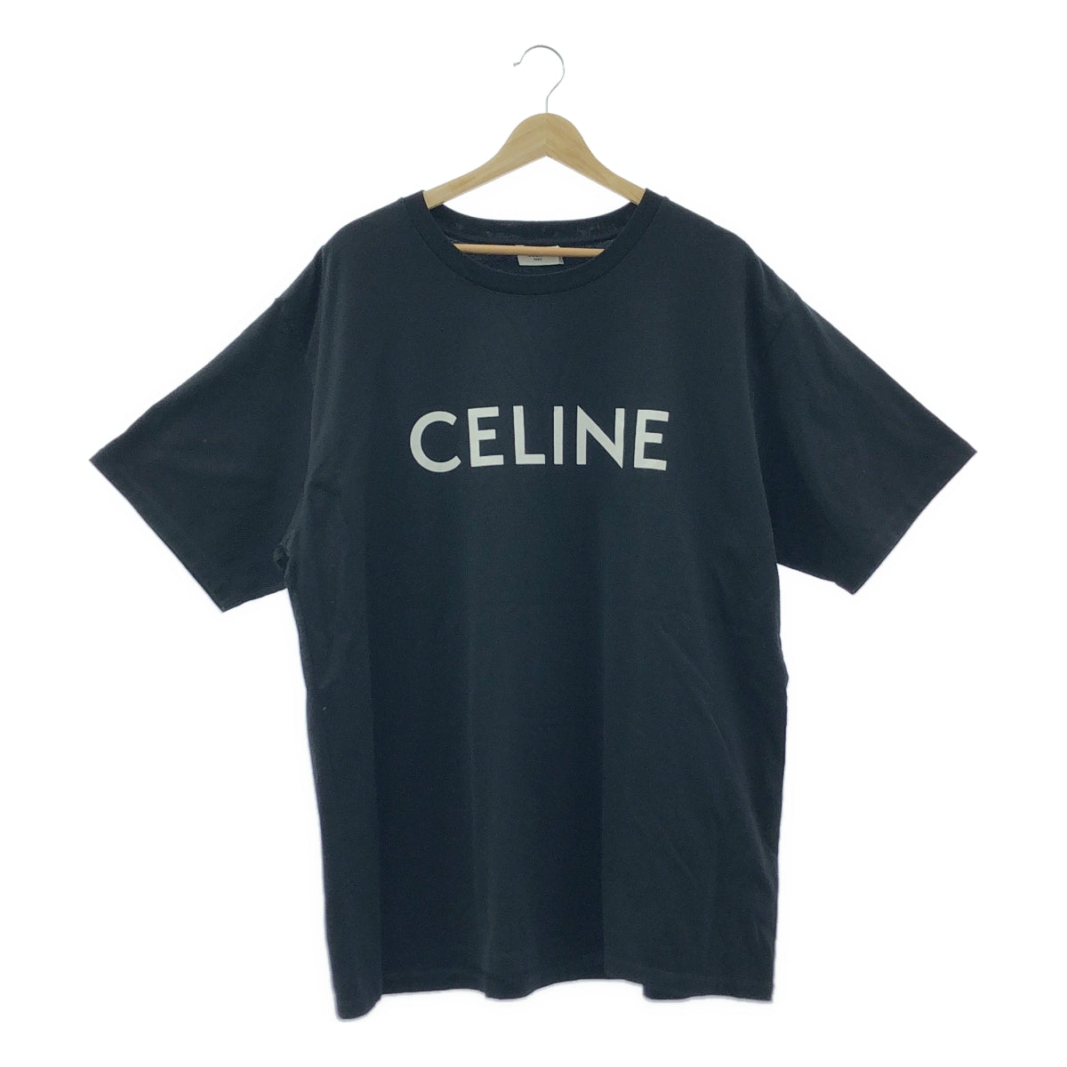 関税込み/CELINEセリーヌ ロゴ ルーズTシャツ コットン 国内発送☆セリーヌ*ロゴ コットンジャージールーズTシャツ
