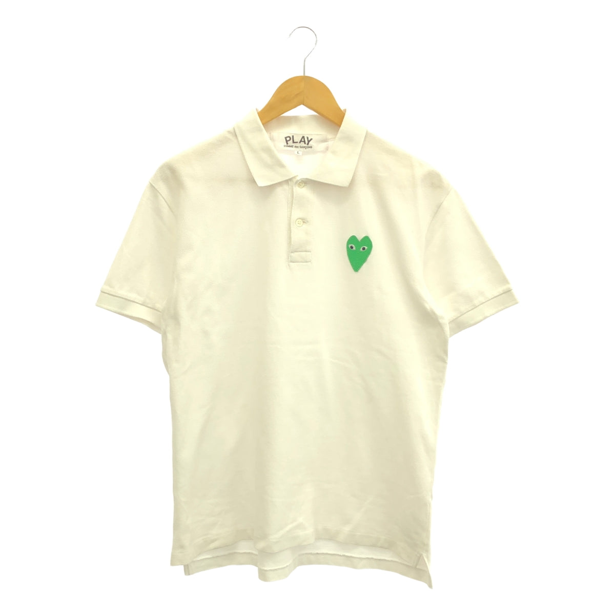 PLAY COMME des GARCONS | Heart patch pique polo shirt | L | Men's