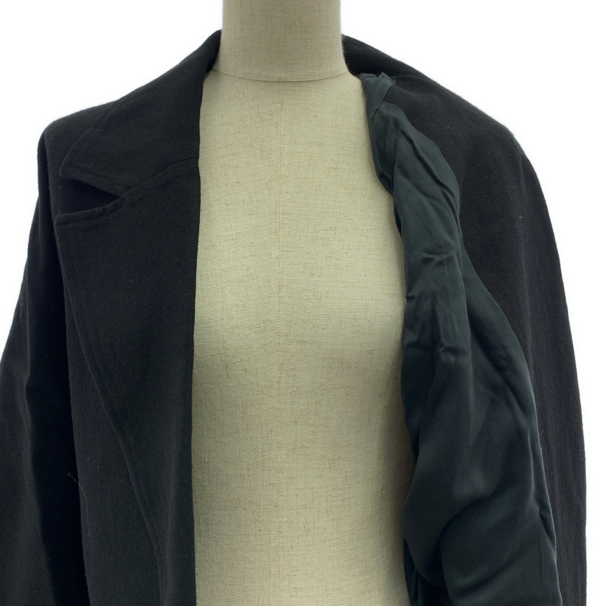 【미품】 Curensology / 카렌솔로지 | 2022SS | 벨티드 싱글 오버코트 / 총 안감 | F | 블랙 | 여성