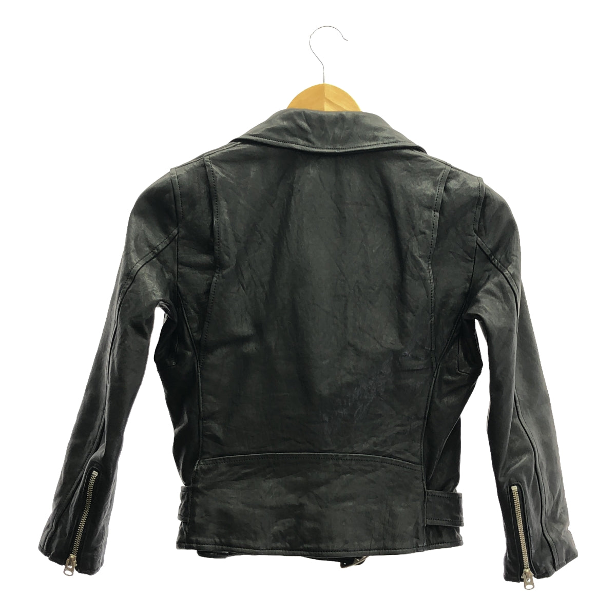 beautiful people | Lamb leather double rider jacket | 130 | Black | Women's