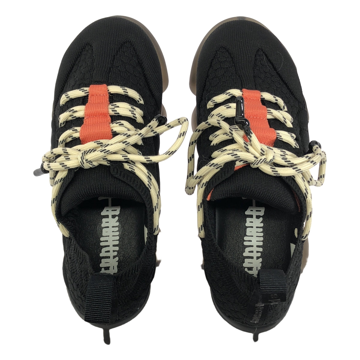 【美品】 JEWELRY / ジュエリー | × BERNHARD WILLHELM / BUBBLE SUFACE TRAINER / レースアップ スニーカー | 25.5 | ブラック | レディース