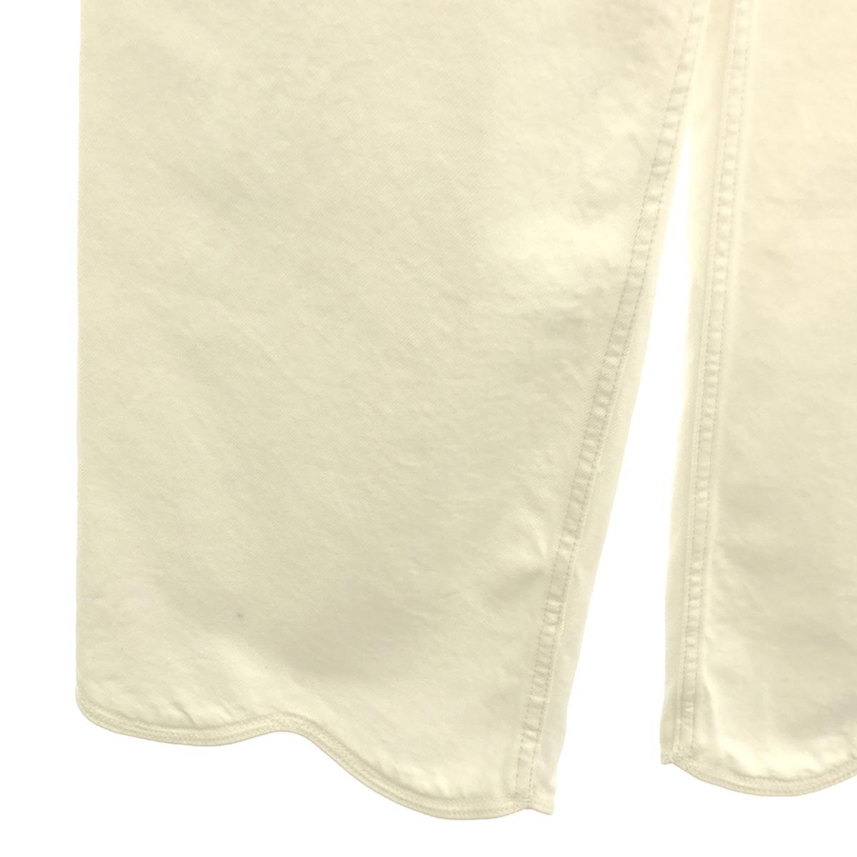 【美品】 R.H.VINTAGE / ロンハーマンヴィンテージ | 2023SS | Scallop Denim スカラップ デニムパンツ | S | ホワイト | レディース