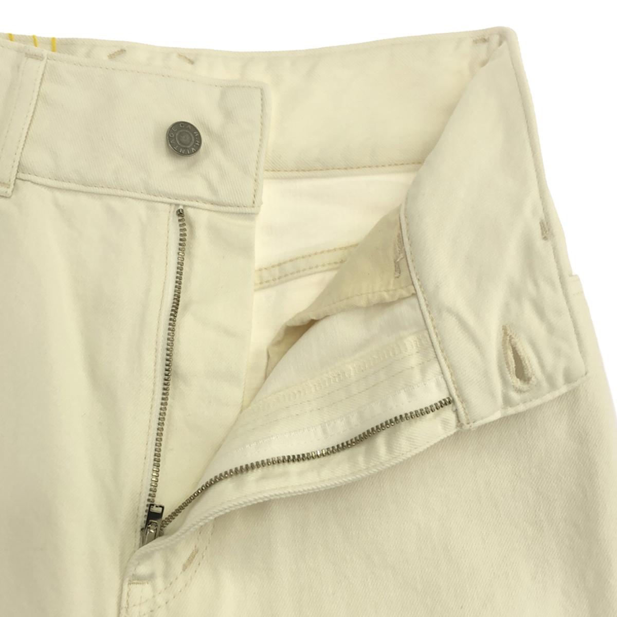 【美品】 R.H.VINTAGE / ロンハーマンヴィンテージ | 2023SS | Scallop Denim スカラップ デニムパンツ | S | ホワイト | レディース