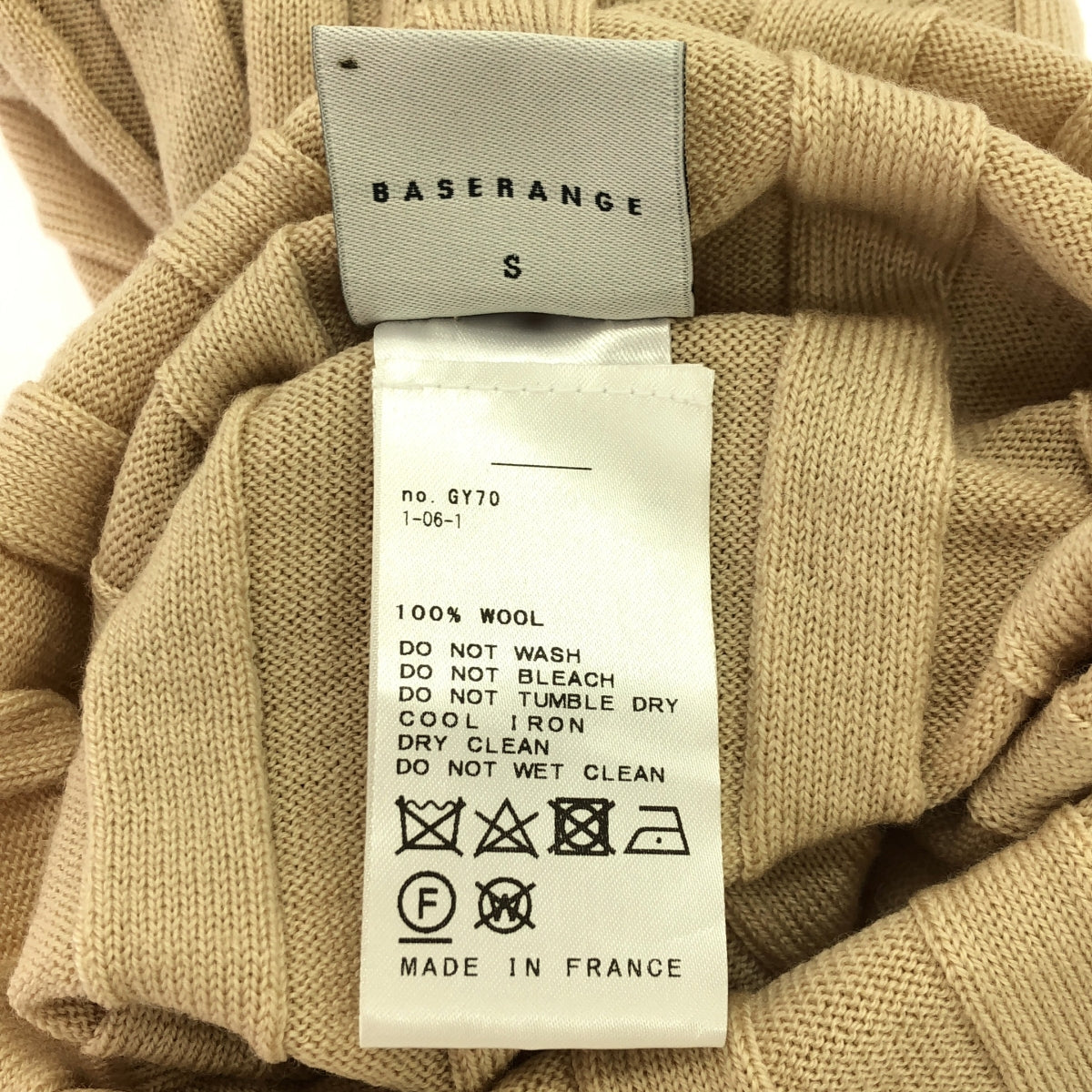 BASErange | Wide rib turtleneck knit | S | Women's