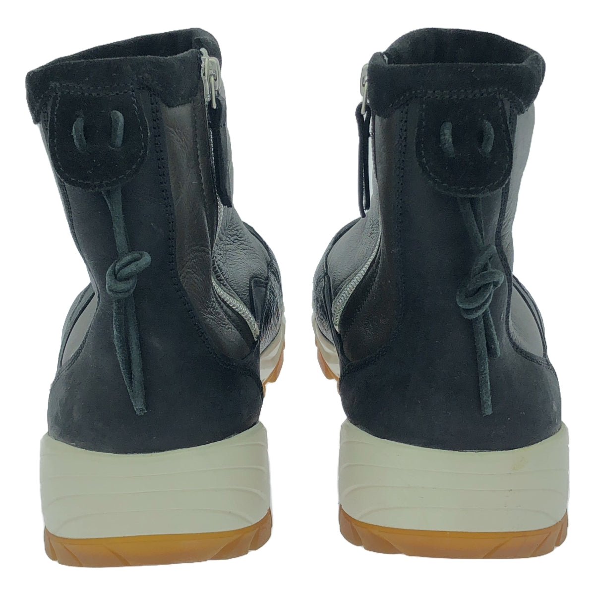 【美品】 OUR LEGACY / アワーレガシー | YETI / イエティ / レザー サイドジップ ボア スニーカー ブーツ / Vibramソール | 43 | ブラック | メンズ