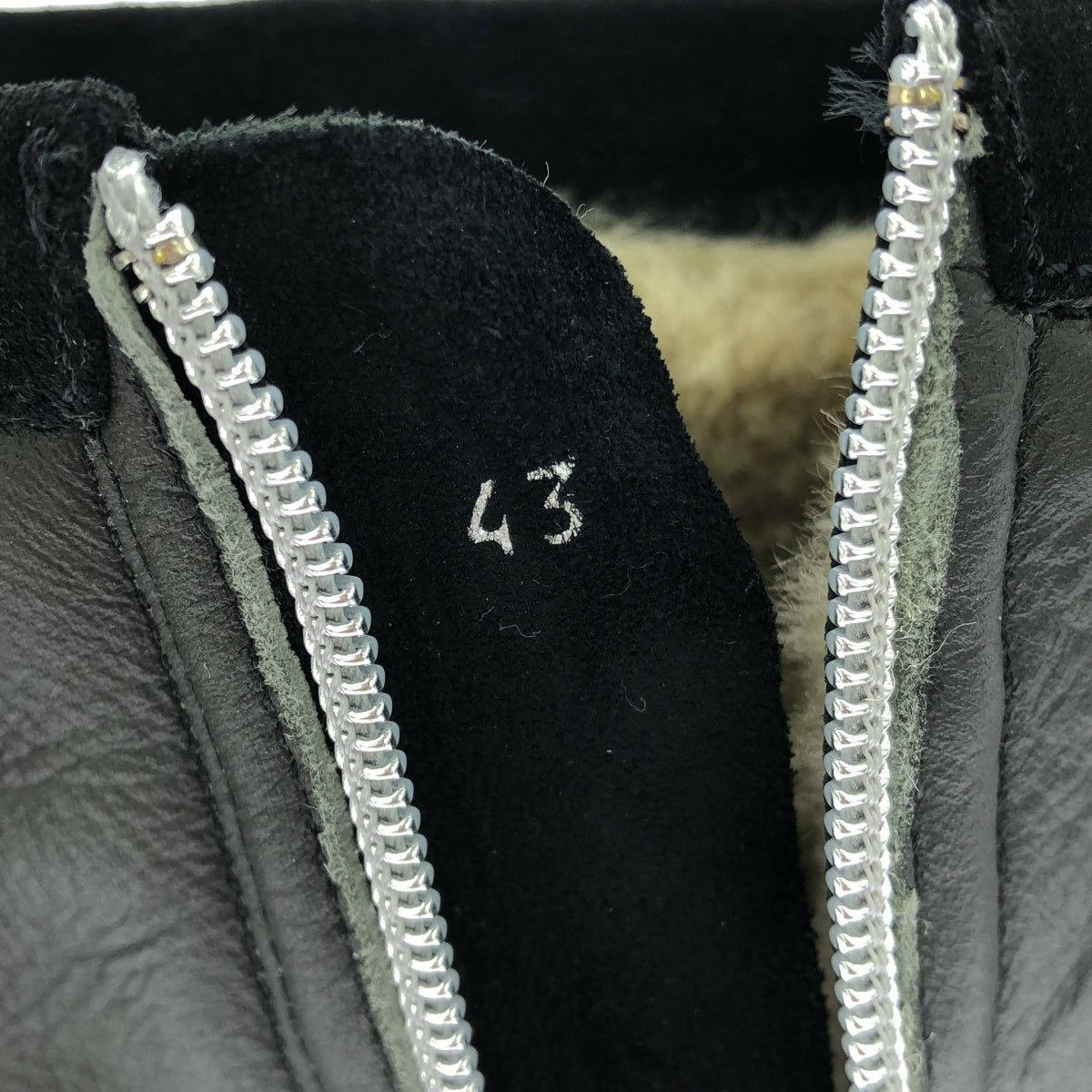 【美品】 OUR LEGACY / アワーレガシー | YETI / イエティ / レザー サイドジップ ボア スニーカー ブーツ / Vibramソール | 43 | ブラック | メンズ