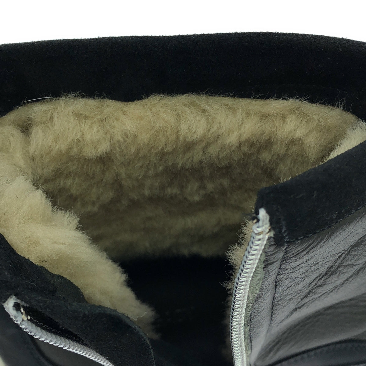 【美品】 OUR LEGACY / アワーレガシー | YETI / イエティ / レザー サイドジップ ボア スニーカー ブーツ / Vibramソール | 43 | ブラック | メンズ