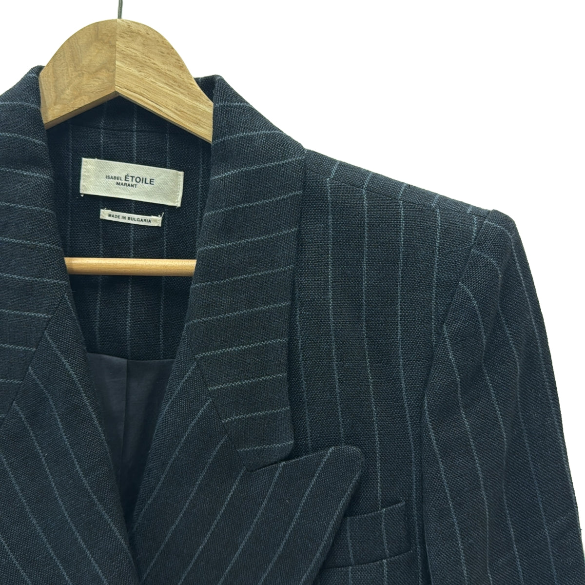 ISABEL MARANT ETOILE / イザベルマランエトワール | ストライプ ジャケット パンツ セットアップ | 36 | ネイビー | レディース