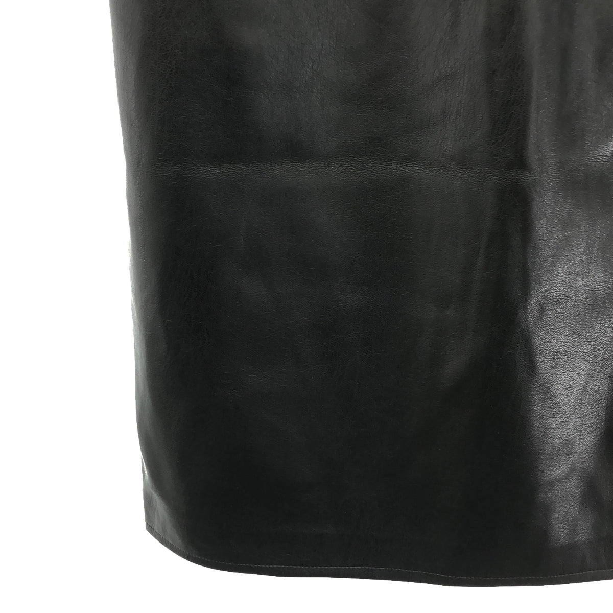 【美品】 Deuxieme Classe / ドゥーズィエムクラス | 2022SS | Faux Leather Skirt フェイクレザー イージースカート | 36 | ブラック | レディース
