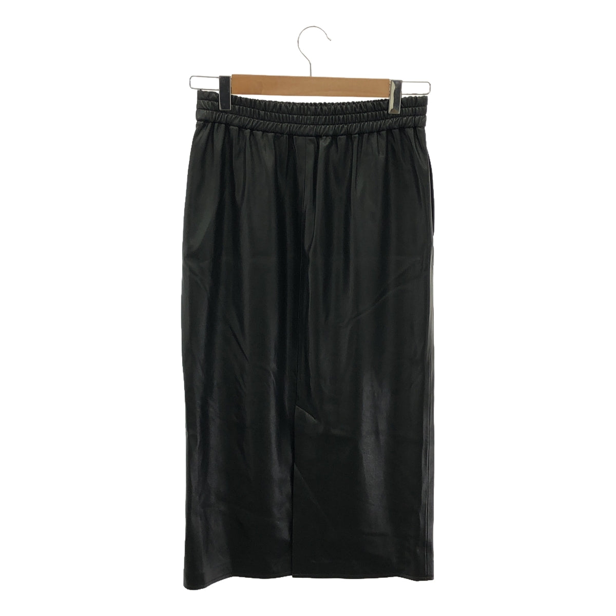 【美品】 Deuxieme Classe / ドゥーズィエムクラス | 2022SS | Faux Leather Skirt フェイクレザー イージースカート | 36 | ブラック | レディース