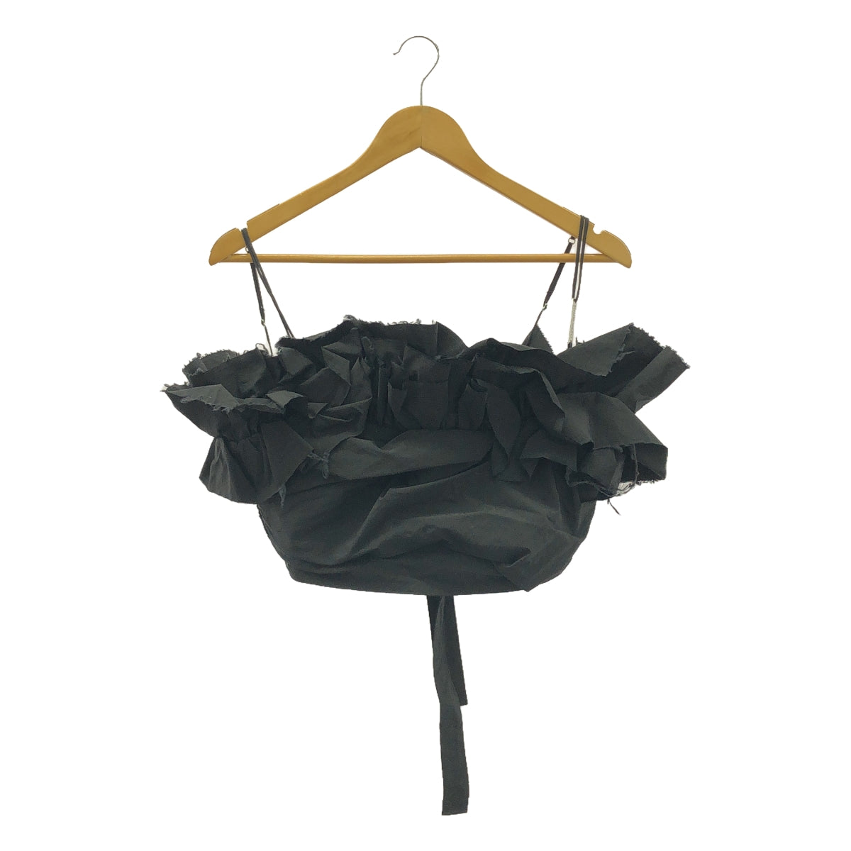 PRANK PROJECT / プランクプロジェクト | Cut-off Ruffled Top / ランダムフリル トップス | F | BLK | レディース